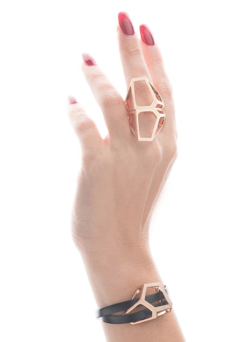 Celestial Module - 18 K with Princess-cut Diamond