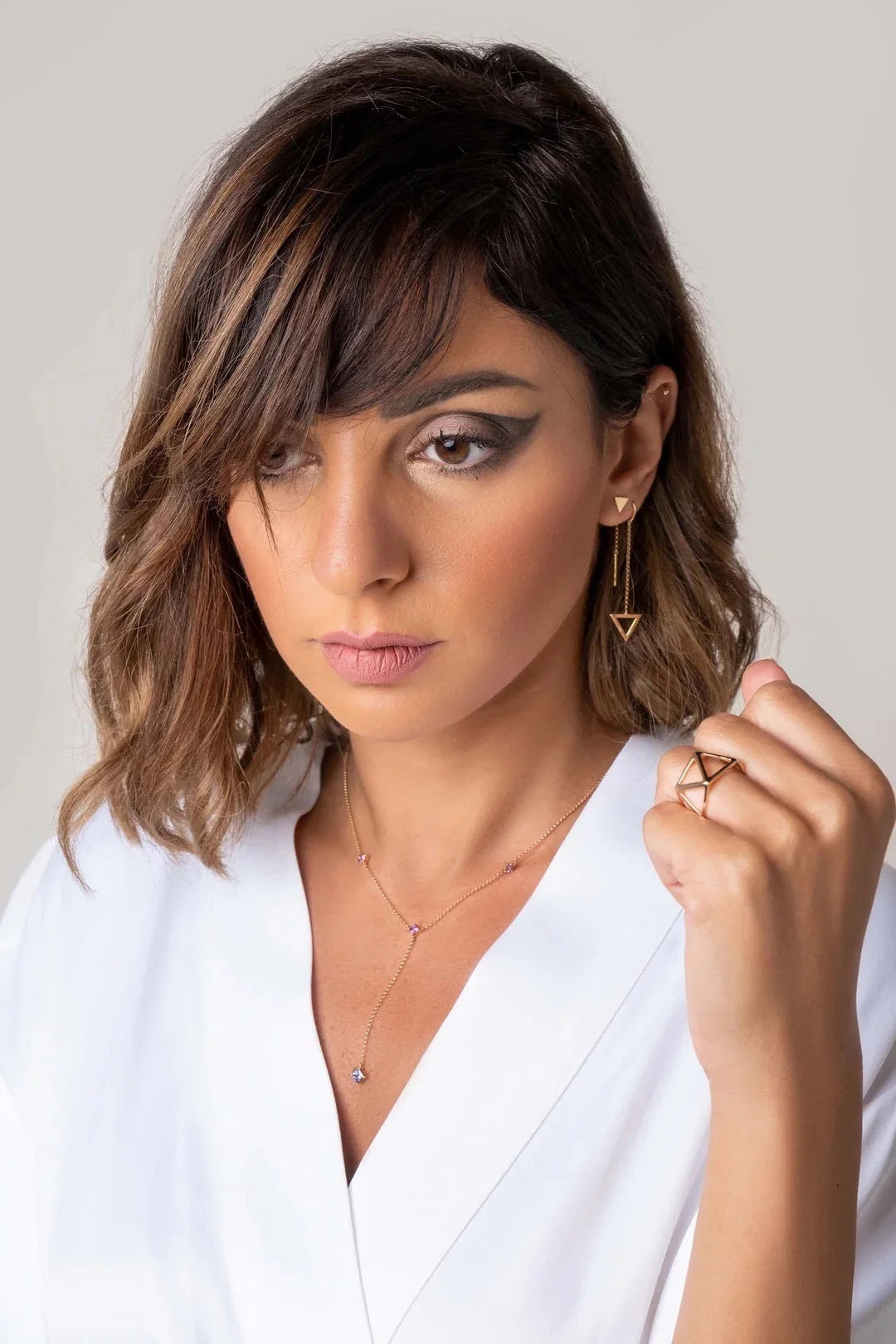 True North Ring with a slit