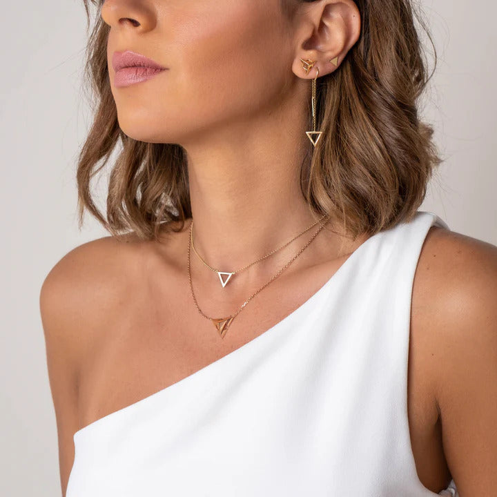 Pyramid Monogram Pendant