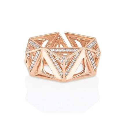 Diamond Monogram Ring