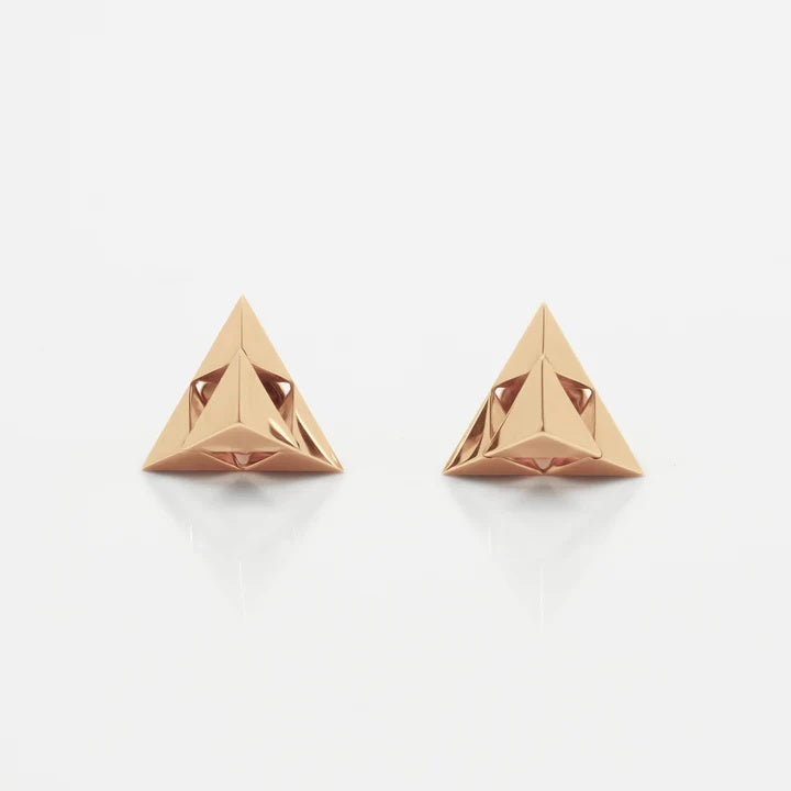 Pyramid Monogram Earrings